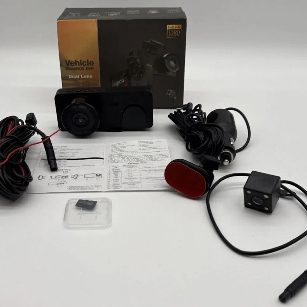 VEHICLE‎ BLACKBOX DVR DUAL LENS NIP